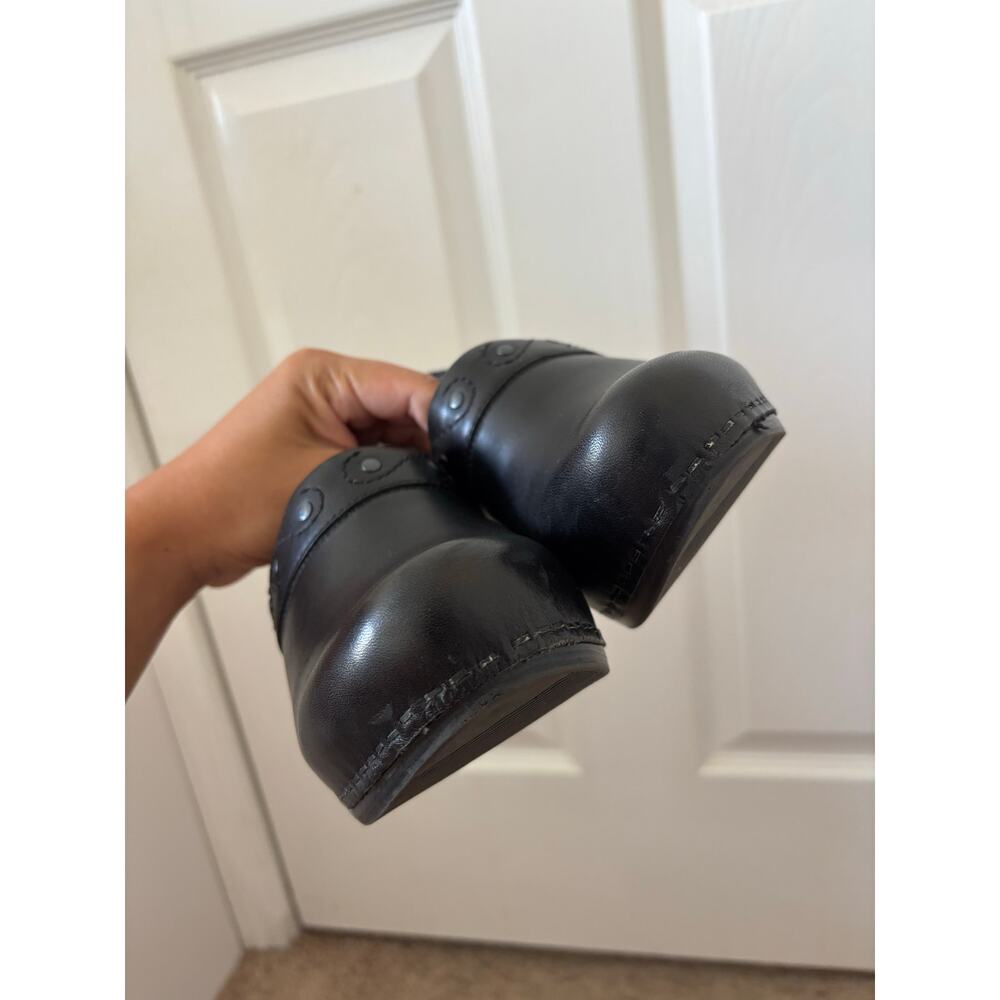Dansko Black Leather Mules - Picture 5 of 11